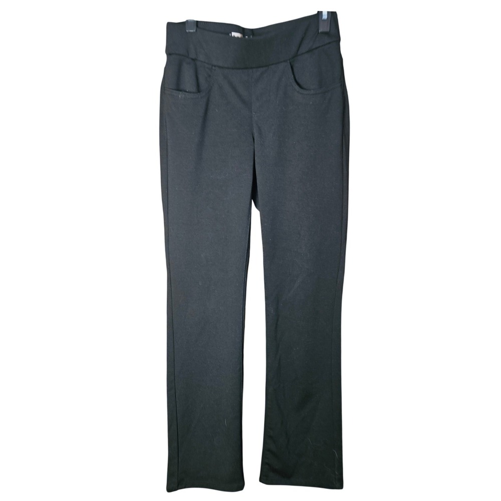 Lee StyleUp Pants Womens Size 6 Medium Black Pull On Slimming Stretch Career